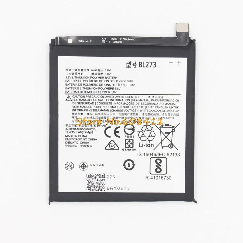 VK 3.8V 4000mAh 15.2Wh BL273 Battery Replacement Li-Ion Bateria For Lenovo K6 Note smartphone Rechargeable Batteries
VK 3.8V 4000mAh 15.2Wh BL273 Battery Replacement Li-Ion Bateria For Lenovo K6 Note smartphone Rechargeable Batteries