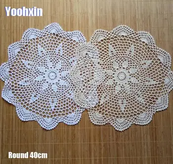 40cm New Lace cotton crochet placemat cup coaster mug kitchen drink dining table place mat cloth tea coffee doily Christmas pad 
40cm New Lace cotton crochet placemat cup coaster mug kitchen drink dining table place mat cloth tea coffee doily Christmas pad