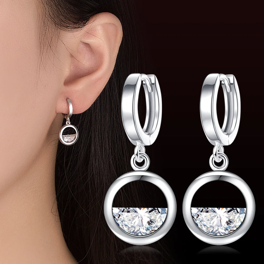 Semicircle Water droplet Earring Hoop Sweet Country Style Charm Earrings Clear Spring Zircon Korean Statement Silver 925 Earring
Semicircle Water droplet Earring Hoop Sweet Country Style Charm Earrings Clear Spring Zircon Korean Statement Silver 925 Earring
