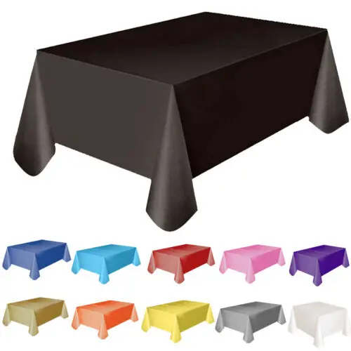 11 Color Solid Color Home Outdoor Wedding Hotel Party Banquet Tablecloth 137x183cm Rectangle Party Theme Plastic Table Cover New
11 Color Solid Color Home Outdoor Wedding Hotel Party Banquet Tablecloth 137x183cm Rectangle Party Theme Plastic Table Cover New