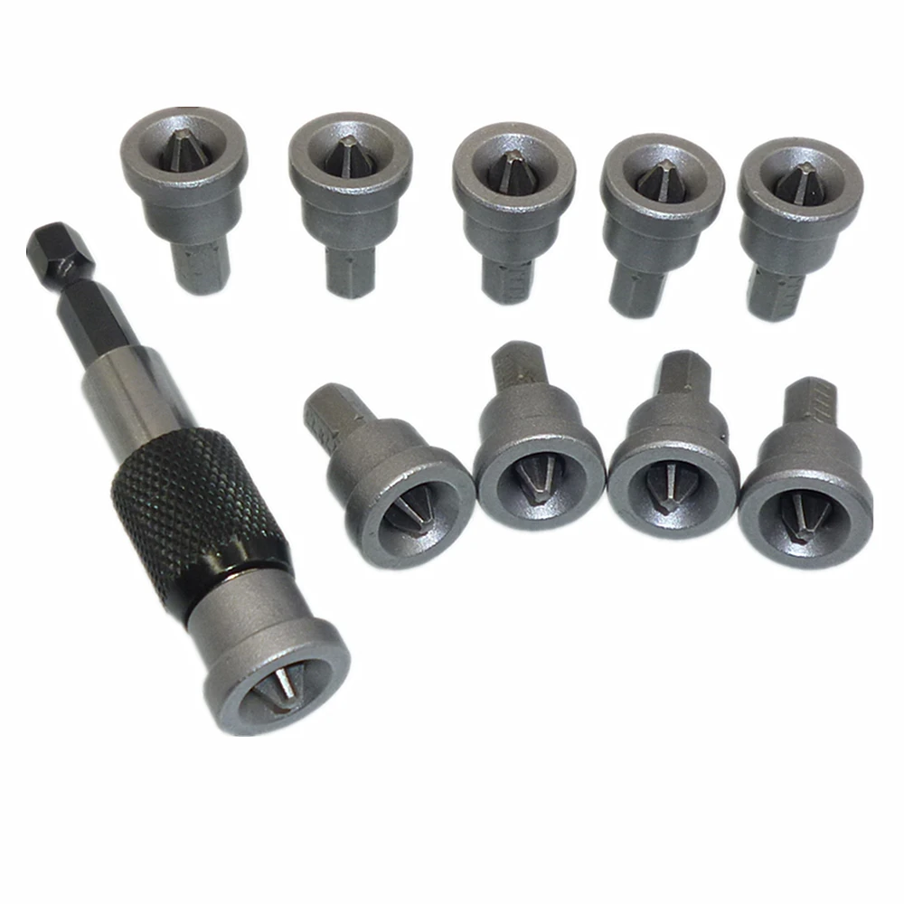10pcs Magnetic 25mm Drywall Screw Phillips Screwdriver Bits With Depth Stop & 60mm Magnetic Drywall Bit Holder 1/4" Hex Shank
10pcs Magnetic 25mm Drywall Screw Phillips Screwdriver Bits With Depth Stop & 60mm Magnetic Drywall Bit Holder 1/4" Hex Shank