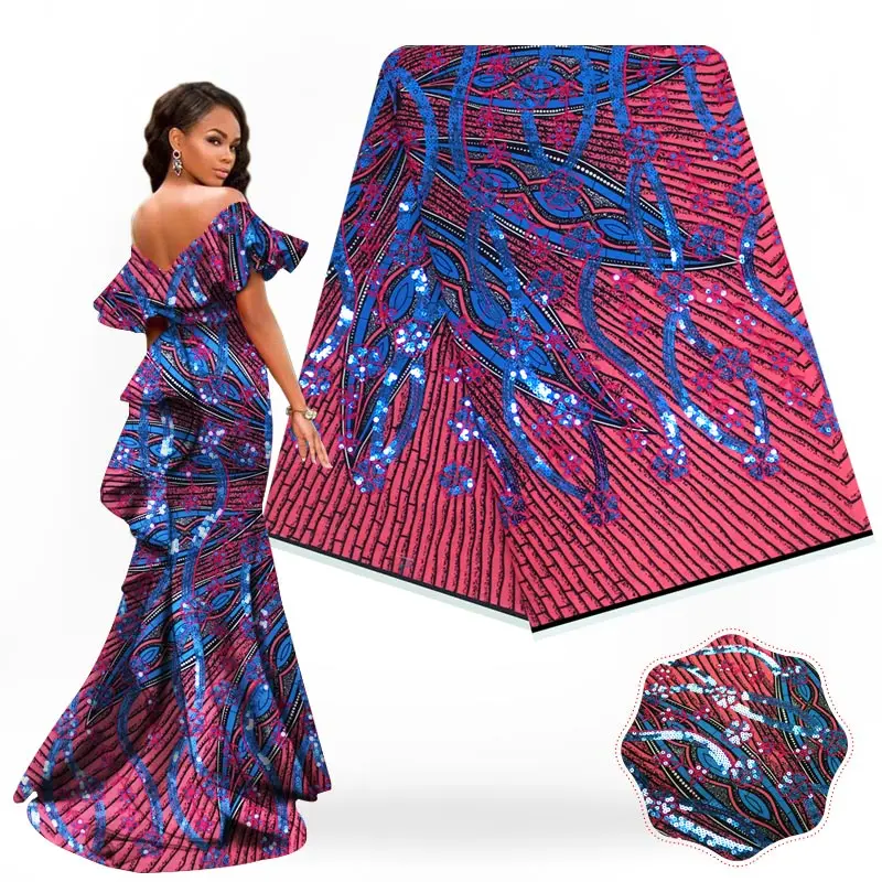 High-end latest style party dress cloth printing African real Ankara wax cloth 3D sequins for wedding dres S18121901
High-end latest style party dress cloth printing African real Ankara wax cloth 3D sequins for wedding dres S18121901