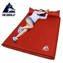 Hewolf ao ar livre grosso 5cm almofada inflável automática tenda ao ar livre de acampamento esteiras cama colchão inflável duplo 2 cores(China)