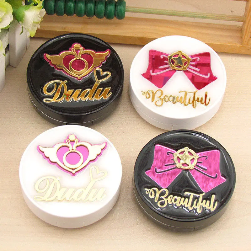 Fashion Portable Travel round Contact Lens Box Diamond With Mirror Travel Portable Case Storage Container Kit heart picture
Fashion Portable Travel round Contact Lens Box Diamond With Mirror Travel Portable Case Storage Container Kit heart picture