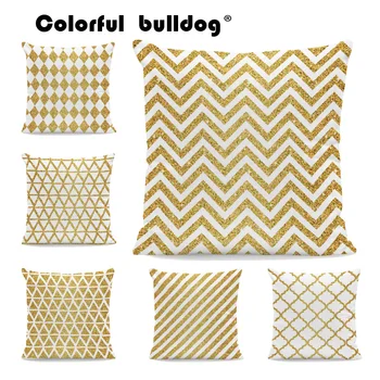 Luxury Gold Lines Cushion Wavy Stripes Diamond Jagged Cover Pillow 45X45Cm Velvet Decorative Living Room White Snowflakes Pillow
Luxury Gold Lines Cushion Wavy Stripes Diamond Jagged Cover Pillow 45X45Cm Velvet Decorative Living Room White Snowflakes Pillow