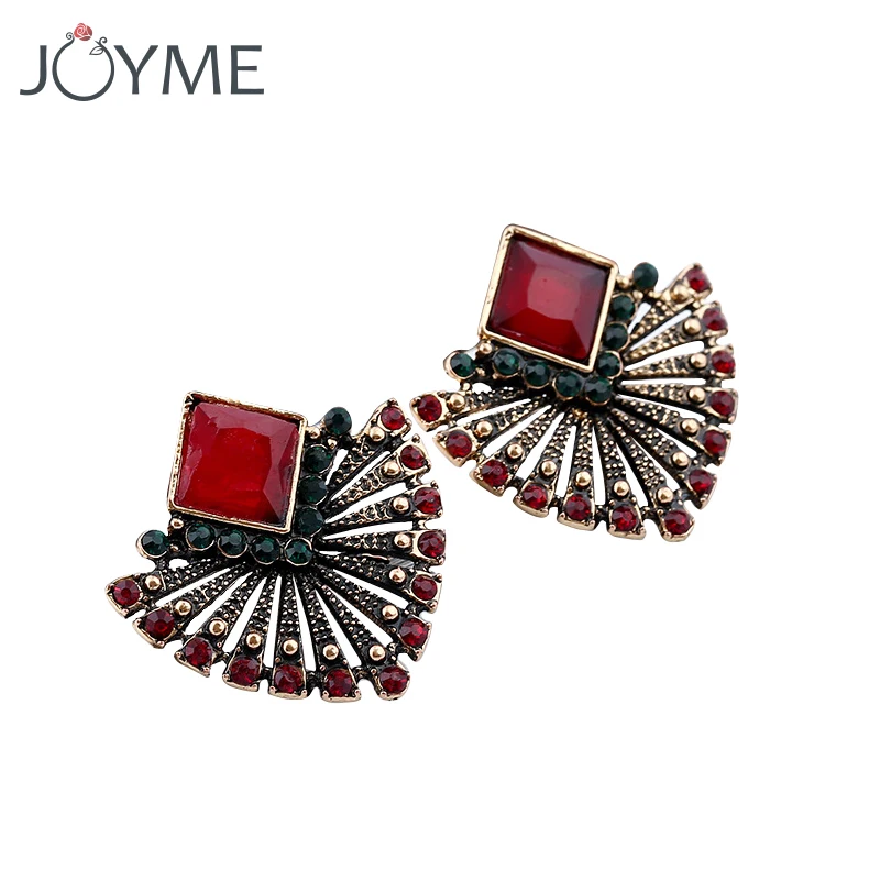Bohemian Ethnic Fan Stud Earrings Crystal Eearring Vintage Gold Fashion Earing for Women 2018 Sector Boucle D'oreille Brincos
Bohemian Ethnic Fan Stud Earrings Crystal Eearring Vintage Gold Fashion Earing for Women 2018 Sector Boucle D'oreille Brincos