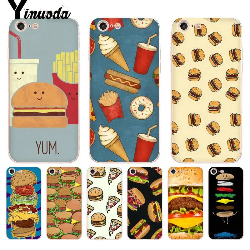 Yinuoda For iphone 7 6 X Case Fast Food Hamburger Transparent Phone Cover Case for iPhone 8 7 6 6S Plus X 10 5 5S SE 5C 4 4S
Yinuoda For iphone 7 6 X Case Fast Food Hamburger Transparent Phone Cover Case for iPhone 8 7 6 6S Plus X 10 5 5S SE 5C 4 4S