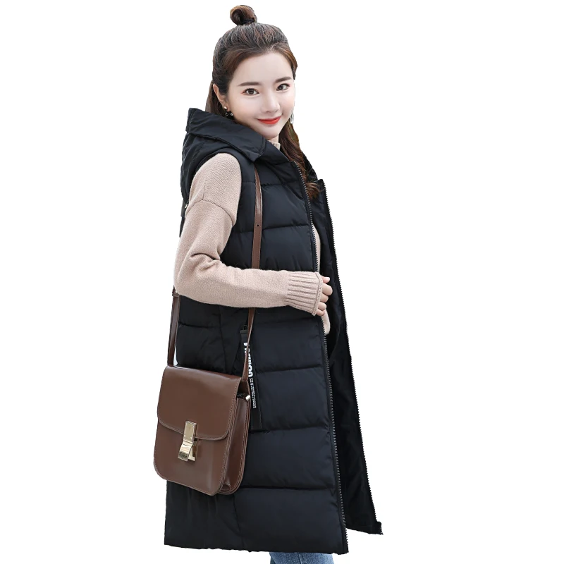 KUYOMENS 2018 Women Winter Hooded Vest Waistcoat Cotton Long Sleeveless Big Pocket Casual Coat Plus Size
KUYOMENS 2018 Women Winter Hooded Vest Waistcoat Cotton Long Sleeveless Big Pocket Casual Coat Plus Size