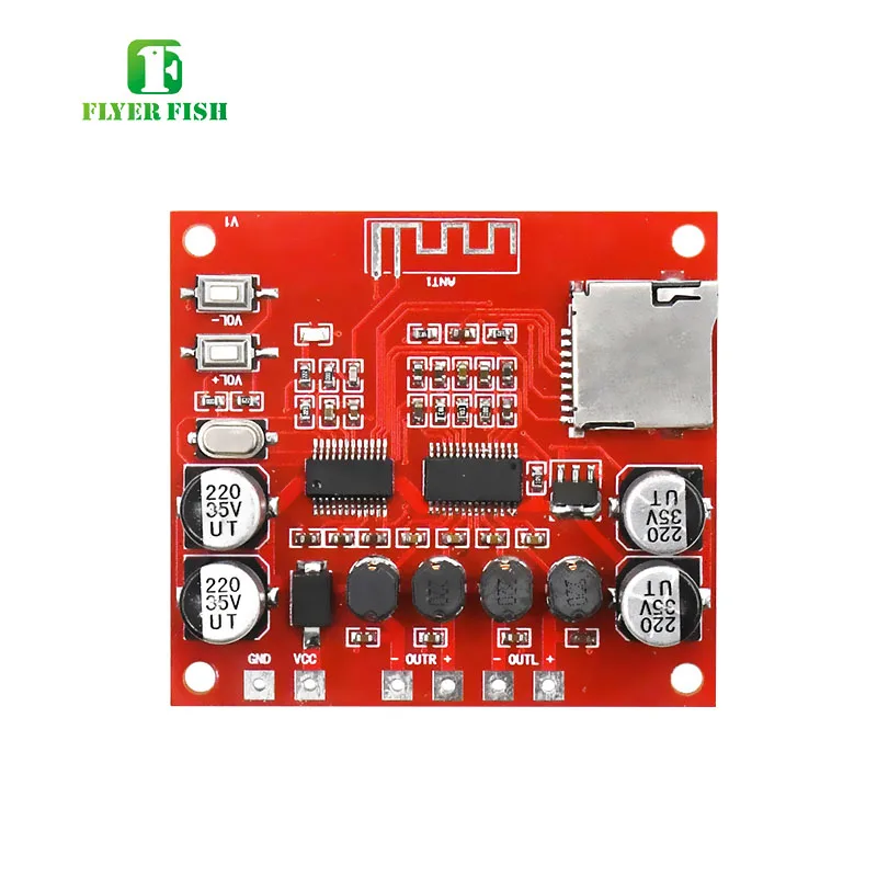 DC 12V Bluetooth Digital Audio Amplifier Module Board TF Class D 2*15W Stereo 2 Channel Power Amplifiers
DC 12V Bluetooth Digital Audio Amplifier Module Board TF Class D 2*15W Stereo 2 Channel Power Amplifiers