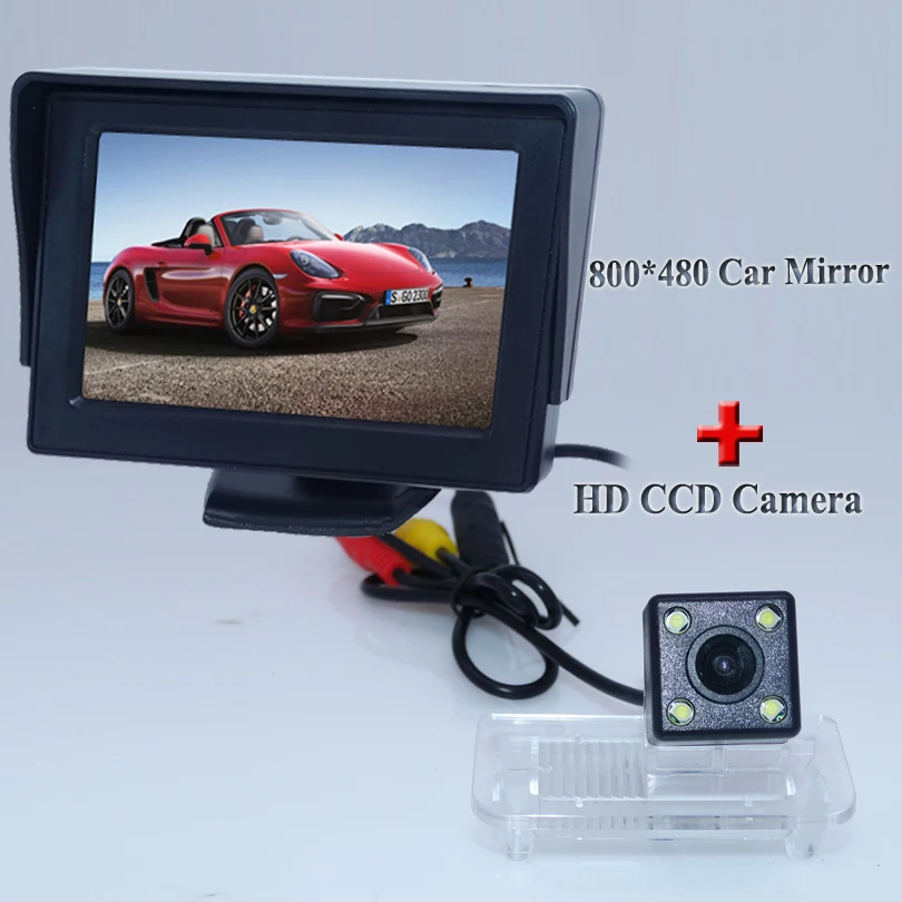 

Car Rearview Mirror Monitor + Backup Reverse Camera Parking Assistance For Benz C/E/CLS/W203/W211/W209/B200/B180 A160 W219