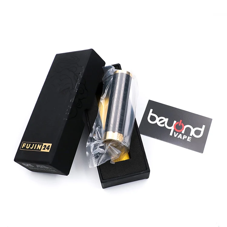 Limited Edition Fujin 24 Mod Stainless Steel Mechanical Vape Mod 24mm 24k Gold Plated Firing Button Fit 18650 Battery
Limited Edition Fujin 24 Mod Stainless Steel Mechanical Vape Mod 24mm 24k Gold Plated Firing Button Fit 18650 Battery