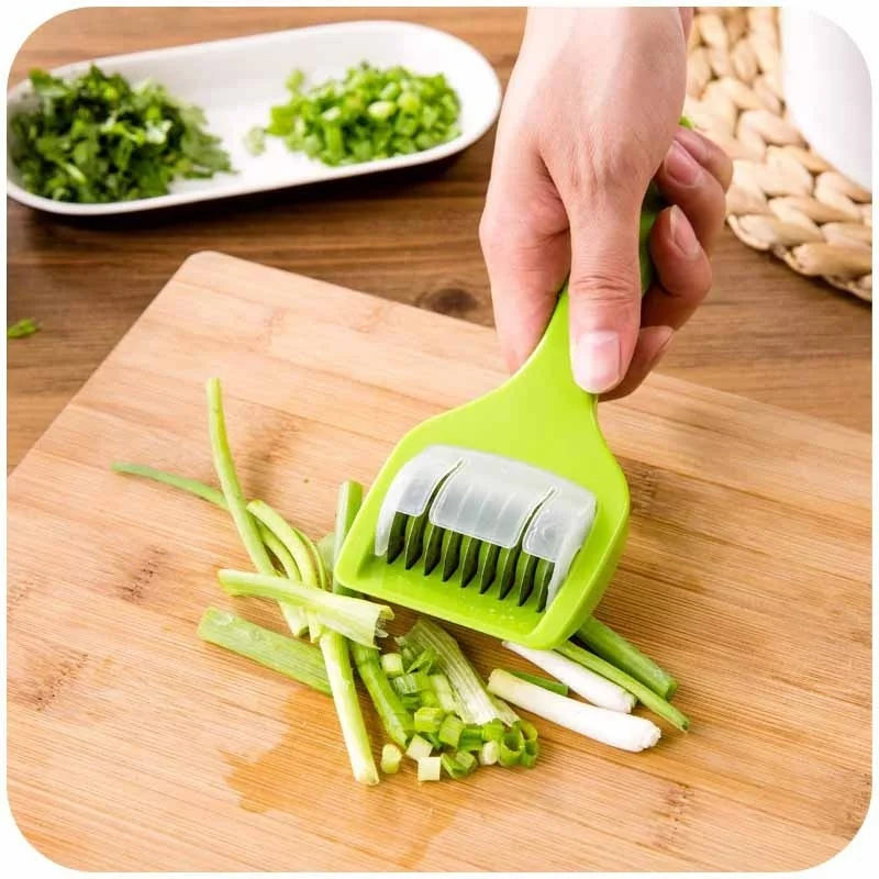 Hot Sale Blade Green Onion Chopper Slicer Garlic Coriander Cutter Chopper Vegatable Cooking Tools Kitchen Gadget Supplies
Hot Sale Blade Green Onion Chopper Slicer Garlic Coriander Cutter Chopper Vegatable Cooking Tools Kitchen Gadget Supplies