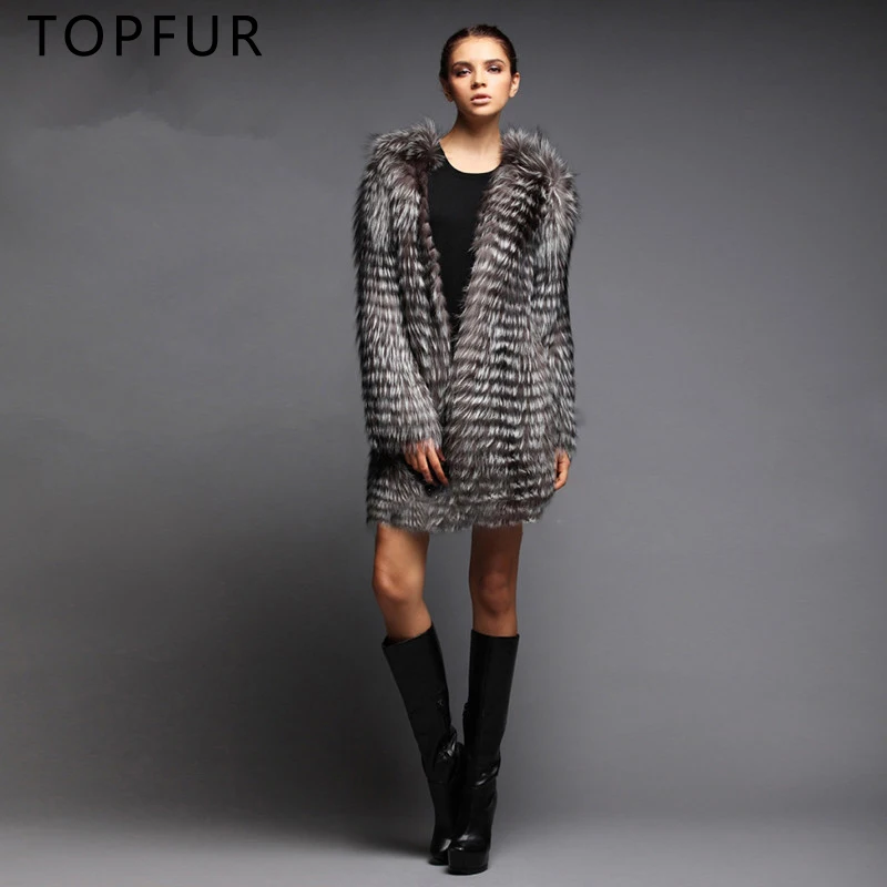 TOPFUR 2019 New Fashion Winter Female Coat Real Fur Coat For Women Natural Fox Fur Outerwear & Coats Basic Jackets Long Splicing
TOPFUR 2019 New Fashion Winter Female Coat Real Fur Coat For Women Natural Fox Fur Outerwear & Coats Basic Jackets Long Splicing