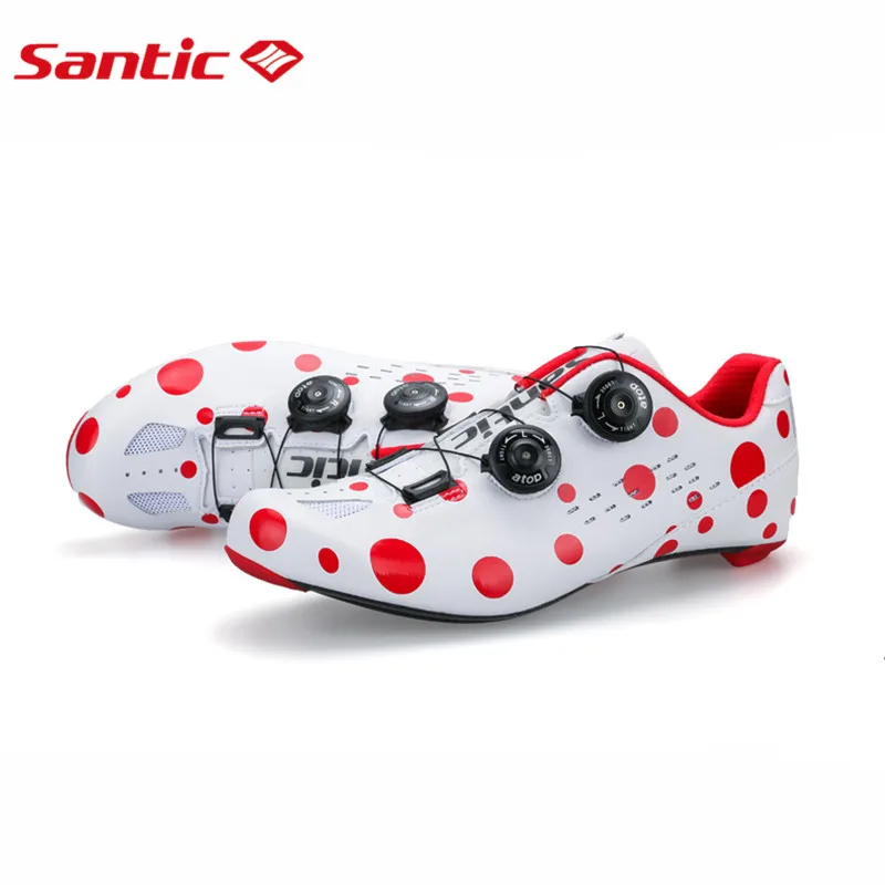 Santic Cycling Shoes Red Dot Annular Alig Carbon Fiber Road Bike Shoes Non-slip Ultralight Breathable Self-locking Shoes
Santic Cycling Shoes Red Dot Annular Alig Carbon Fiber Road Bike Shoes Non-slip Ultralight Breathable Self-locking Shoes