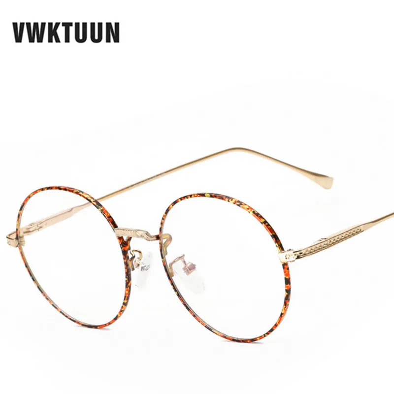 VWKTUUN Round Eyeglasses Women Eye glasses Frame Men Spectacle Glasses Myopia Frames Women's | Аксессуары для одежды