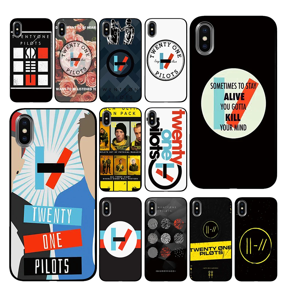 Twenty One Pilots Black TPU Luxury Cases Cover For Apple iPhone 5 5S SE 6 6s 7 8 Plus X XS Max XR
Twenty One Pilots Black TPU Luxury Cases Cover For Apple iPhone 5 5S SE 6 6s 7 8 Plus X XS Max XR