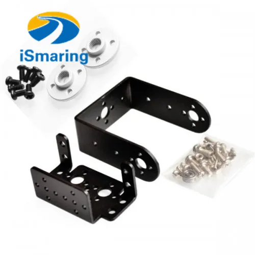 Official iSmaring 2 DOF Servo Bracket Kit Short Pan and Tilt Servos Bracket Sensor Mount Kit for Compatible MG995
Official iSmaring 2 DOF Servo Bracket Kit Short Pan and Tilt Servos Bracket Sensor Mount Kit for Compatible MG995