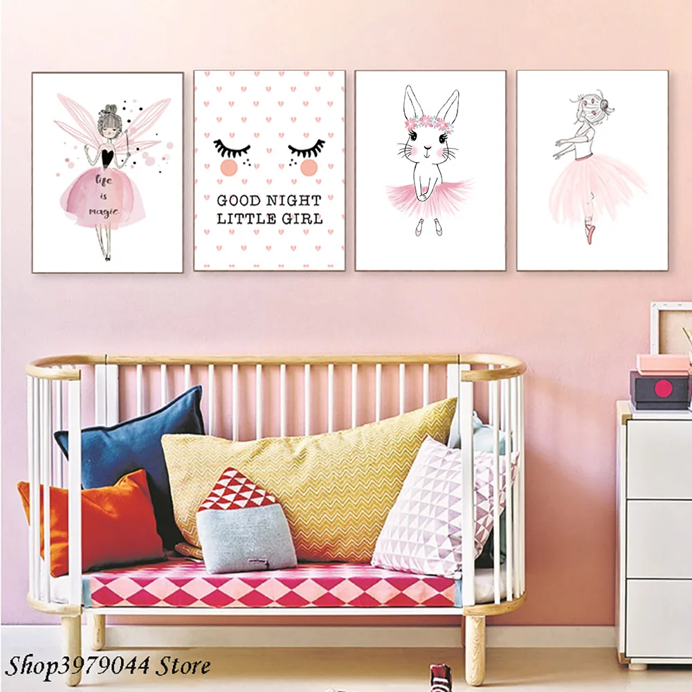 Pink Cartoon Nursery Girl Wall Picture Nordic Poster Kids Room Pictures Canvas Painting for Baby Children Room Unframed
Pink Cartoon Nursery Girl Wall Picture Nordic Poster Kids Room Pictures Canvas Painting for Baby Children Room Unframed