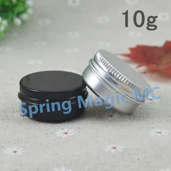 10g Black Silver small aluminum case,10ml round aluminum jar,used for lipstick/eye shadow/eyeliner cream jar,Cosmetic containers
10g Black Silver small aluminum case,10ml round aluminum jar,used for lipstick/eye shadow/eyeliner cream jar,Cosmetic containers