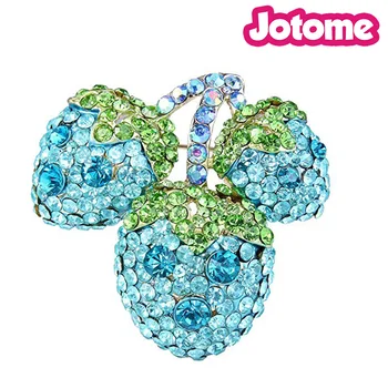 100pcs a lot Triple Cherry Austrian Crystal Blue Brooch , fruit brooch 1.97 Inch by 1.9 Inch
100pcs a lot Triple Cherry Austrian Crystal Blue Brooch , fruit brooch 1.97 Inch by 1.9 Inch