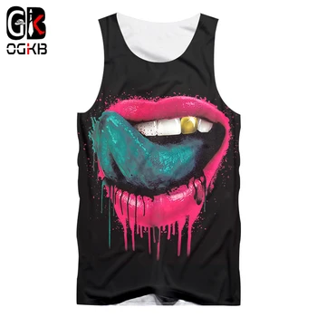 OGKB Halloween Tanks 2018 New Style Women/Men 3D Tank Tops Print Funny Green Tongue Vest Punk Sleeveless Tee Basket-ball Jersey
OGKB Halloween Tanks 2018 New Style Women/Men 3D Tank Tops Print Funny Green Tongue Vest Punk Sleeveless Tee Basket-ball Jersey
