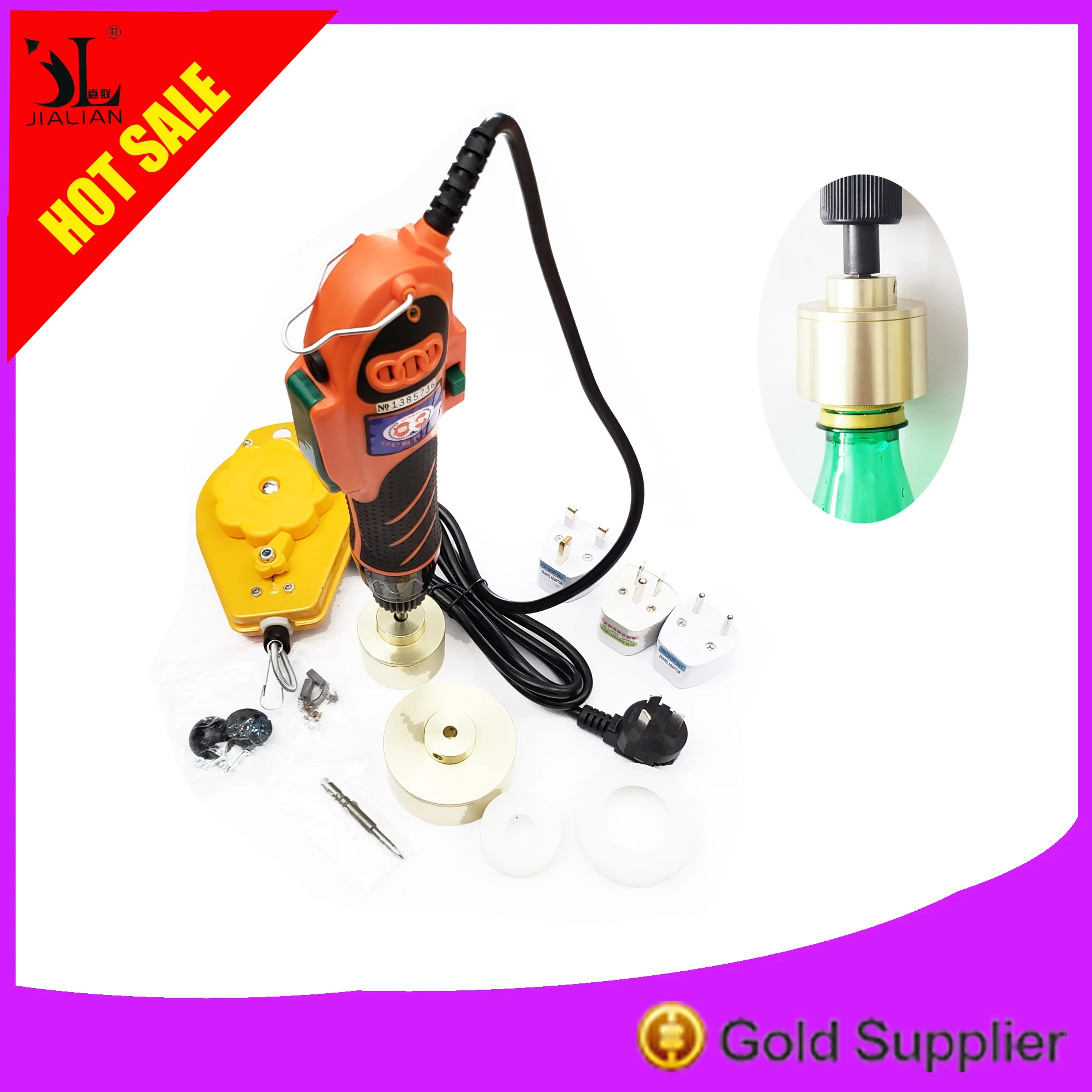 Manual Capper Hand Held Bottle Capping Machine Twist Tool Plastic Metal Cap Cover Lid 10-50mm Screw Large Torque Free Shipping
Manual Capper Hand Held Bottle Capping Machine Twist Tool Plastic Metal Cap Cover Lid 10-50mm Screw Large Torque Free Shipping