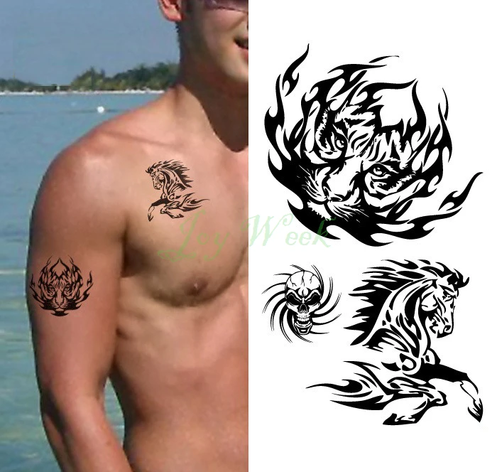 Waterproof Temporary Tattoo Sticker on body tiger tattoo totem flame horse fire tatto stickers flash tatoo fake tattoos for men
Waterproof Temporary Tattoo Sticker on body tiger tattoo totem flame horse fire tatto stickers flash tatoo fake tattoos for men