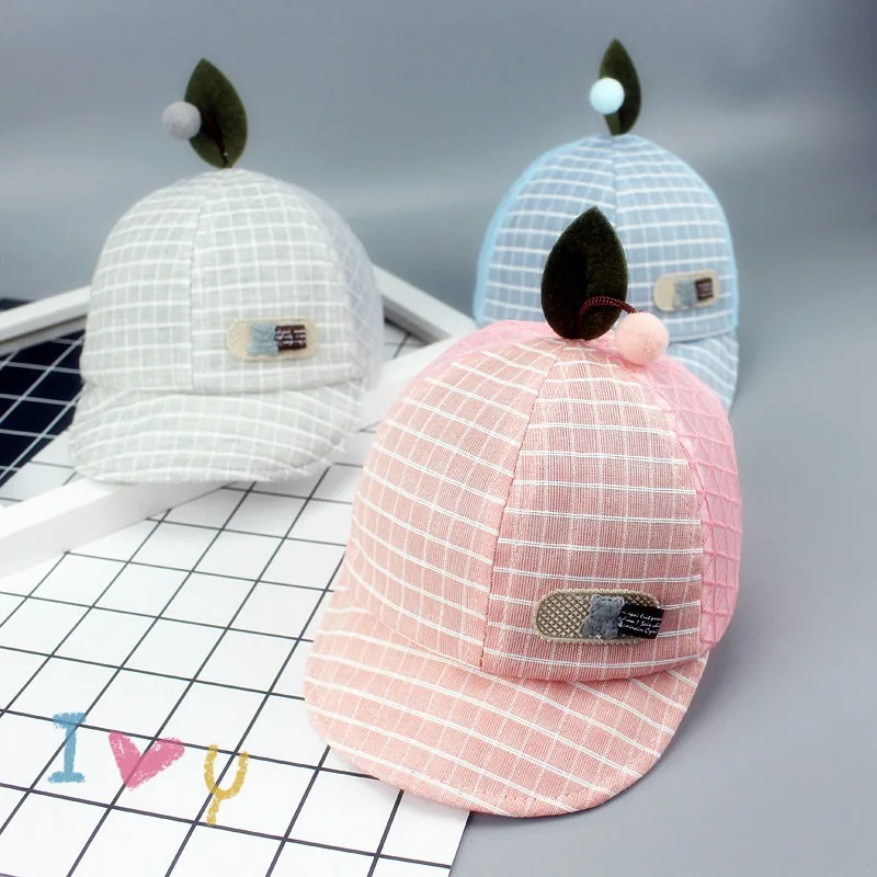 New Baby Hat with Leaf Grid Design Kids Baseball Hat Boy and Girls Sun Hat Summer Cotton Mesh Caps Girls Visors
New Baby Hat with Leaf Grid Design Kids Baseball Hat Boy and Girls Sun Hat Summer Cotton Mesh Caps Girls Visors