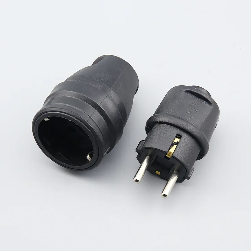 European Germany 2 Pin EU Plug AC Electrical Power Male Plug Female Socket Extension Cord Cable Connector Power Plug Adapter
European Germany 2 Pin EU Plug AC Electrical Power Male Plug Female Socket Extension Cord Cable Connector Power Plug Adapter