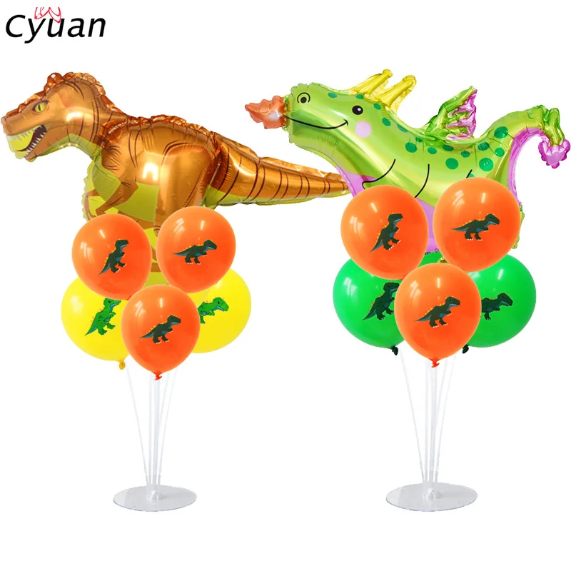 Cyuan Dinosaur Party Foil Balloons with 7 Tubes Balloon Column Stand Balloon Holder Stick Ballon Accessories for Dino Theme
Cyuan Dinosaur Party Foil Balloons with 7 Tubes Balloon Column Stand Balloon Holder Stick Ballon Accessories for Dino Theme