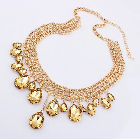 NEW Necklaces Women Water Drop Crystal Fashion Choker Pendant Chains Necklace Jewelry
NEW Necklaces Women Water Drop Crystal Fashion Choker Pendant Chains Necklace Jewelry
