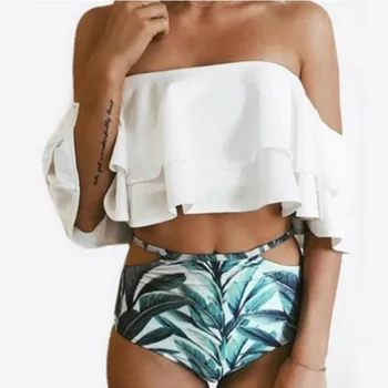 2019 Double Ruffle Sexy Women's Swimming Suit Plus size Women Swimwear Bikini High Waist Push Up Swimsuits Female Bathing Suit
2019 Double Ruffle Sexy Women's Swimming Suit Plus size Women Swimwear Bikini High Waist Push Up Swimsuits Female Bathing Suit