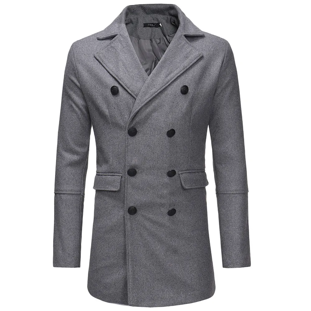 ISHOWTIENDA 3 Color Men Autumn Winter Warm Jacket Long Sleeve Overcoat Outwear Slim Long Trench Two Rows Of Buttons Coat #TW
ISHOWTIENDA 3 Color Men Autumn Winter Warm Jacket Long Sleeve Overcoat Outwear Slim Long Trench Two Rows Of Buttons Coat #TW