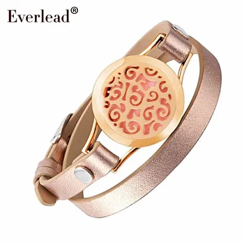 EVERLEAD Wrap Bracelets for Women Rose Gold Color Plated bracelet aromatherapy perfume diffuser Bracelets jewelry & free pads
EVERLEAD Wrap Bracelets for Women Rose Gold Color Plated bracelet aromatherapy perfume diffuser Bracelets jewelry & free pads