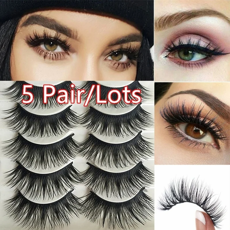 5 Pairs Natural False Eyelashes Fake Lashes Long Makeup 3D Mink Lashes Eeyelash Extension Mmink Eyelashes for Beauty Make Up
5 Pairs Natural False Eyelashes Fake Lashes Long Makeup 3D Mink Lashes Eeyelash Extension Mmink Eyelashes for Beauty Make Up