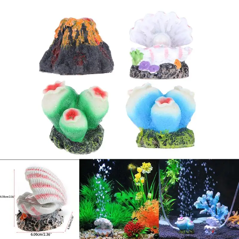 Aquarium Decor Slome Aquarium Air Bubbler Decorations Oxygen Pump