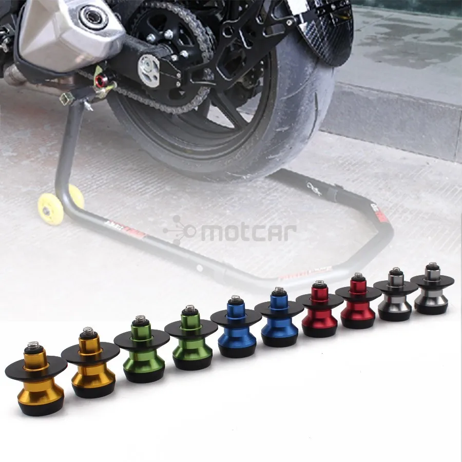 Universal Fit 1pair Motorcycle 5colors Rear Stand Swing Arm Spool Sliders Stand Swingarm Bobbins Spools 10mm Stands Screws
Universal Fit 1pair Motorcycle 5colors Rear Stand Swing Arm Spool Sliders Stand Swingarm Bobbins Spools 10mm Stands Screws