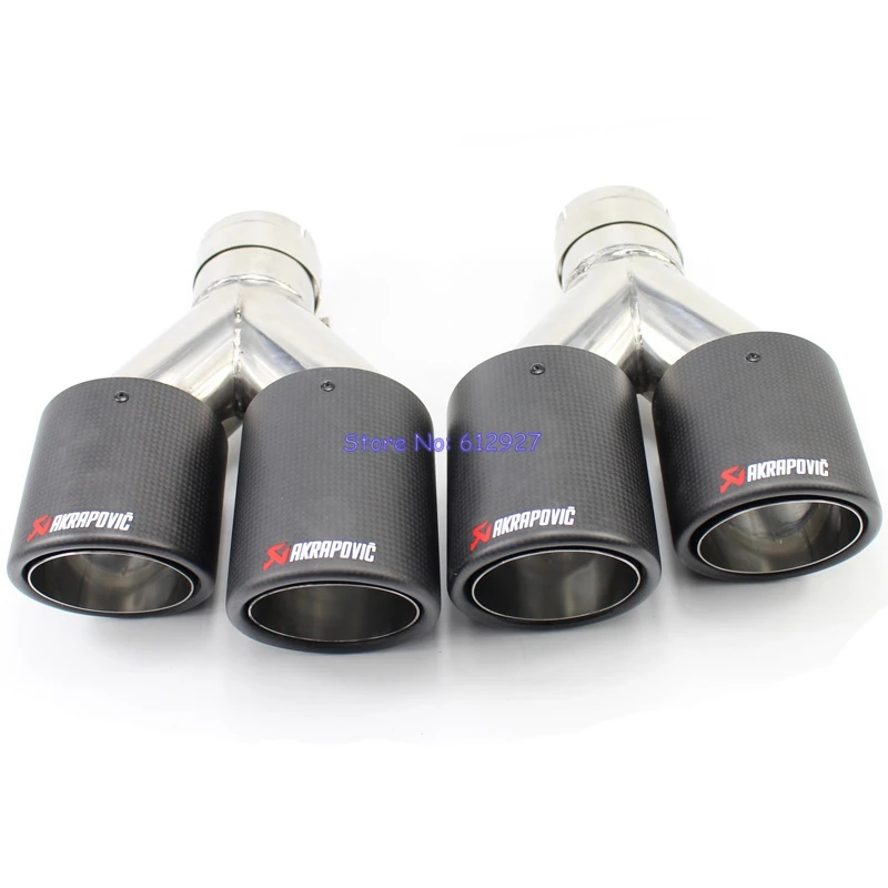 2PCS Inlet 51mm 54mm 57mm 60mm 63mm Outlet 89mm Stainless Steel Car Exhaust Tip Akrapovic Carbon Fiber Exhaust Muffler Dual Tips
2PCS Inlet 51mm 54mm 57mm 60mm 63mm Outlet 89mm Stainless Steel Car Exhaust Tip Akrapovic Carbon Fiber Exhaust Muffler Dual Tips