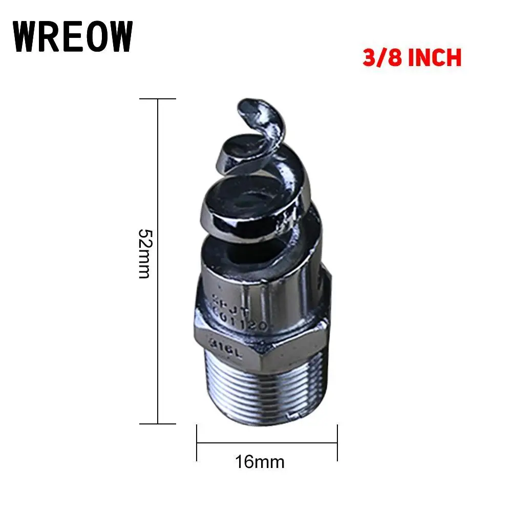 Full Cone Spiral Jet Nozzle Spiral Nozzle Stainless Watering Mist Sprinkler For Garden And Lawn Irrigation 1/4,3/8,1/2,3/4,1inch
Full Cone Spiral Jet Nozzle Spiral Nozzle Stainless Watering Mist Sprinkler For Garden And Lawn Irrigation 1/4,3/8,1/2,3/4,1inch