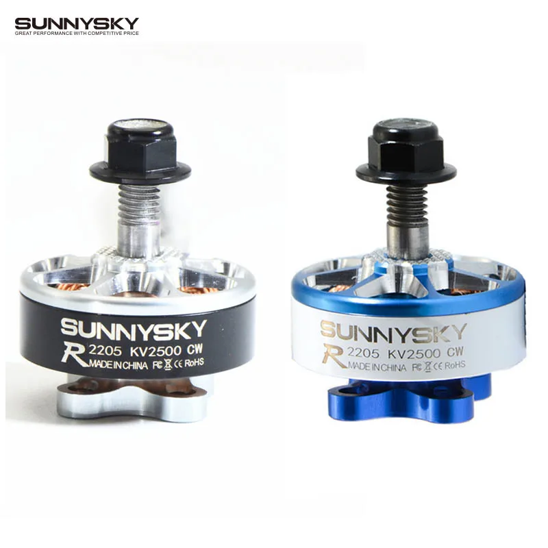 

SUNNYSKY E-R2205 Brushless Motor 2300KV 2500KV 3-4S CCW/CW for RC Quadcopter FPV Drone Racing Spare Parts