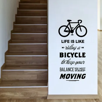 Life Is Like Riding A Bicycle Quote Bike Wall Sticker Cycling Words Vinyl Bike Wall Art Decal Room Sticker Home Decoration 
Life Is Like Riding A Bicycle Quote Bike Wall Sticker Cycling Words Vinyl Bike Wall Art Decal Room Sticker Home Decoration