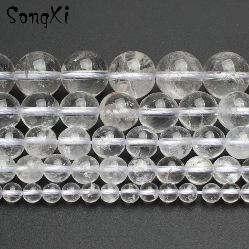 Wholesale Natural Clear Quartzs Round Loose Beads for Jewelry Making Pick Size 4/6/8/10/12 MM DIY Necklace Bracelet Jewellery
Wholesale Natural Clear Quartzs Round Loose Beads for Jewelry Making Pick Size 4/6/8/10/12 MM DIY Necklace Bracelet Jewellery