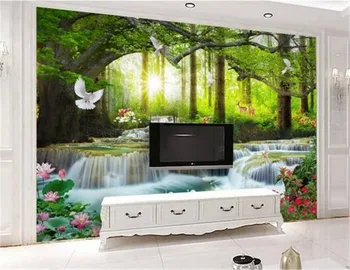 Wholesale 3d Wallpaper Simple Leisure Green Tree Forest Waterfall Landscape Living Room Bedroom Background Wall Decoration Mural
Wholesale 3d Wallpaper Simple Leisure Green Tree Forest Waterfall Landscape Living Room Bedroom Background Wall Decoration Mural