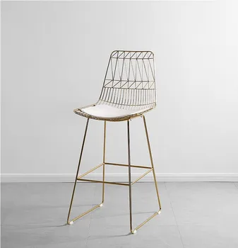 Seat Height 45/65/75CM Nordic simple wrought iron chair modern bar wire high chair creative metal mesh hollow net red chair
Seat Height 45/65/75CM Nordic simple wrought iron chair modern bar wire high chair creative metal mesh hollow net red chair