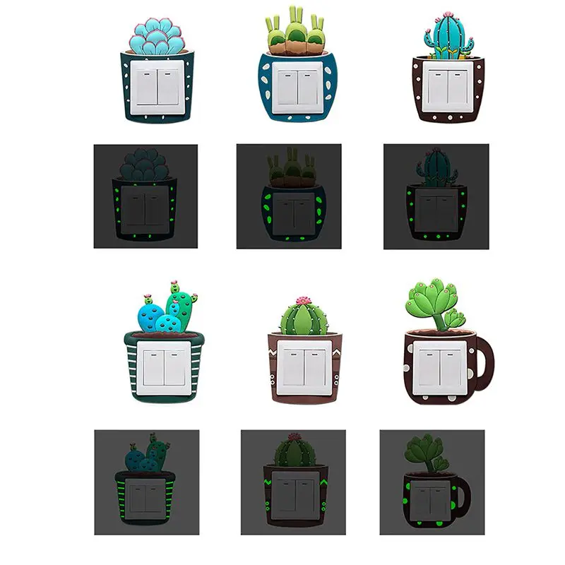 Luminous Cactus Switch Sticker Creative Switch Cover Socket Wall Sticker Switch Decorative Luminous Sticker
Luminous Cactus Switch Sticker Creative Switch Cover Socket Wall Sticker Switch Decorative Luminous Sticker