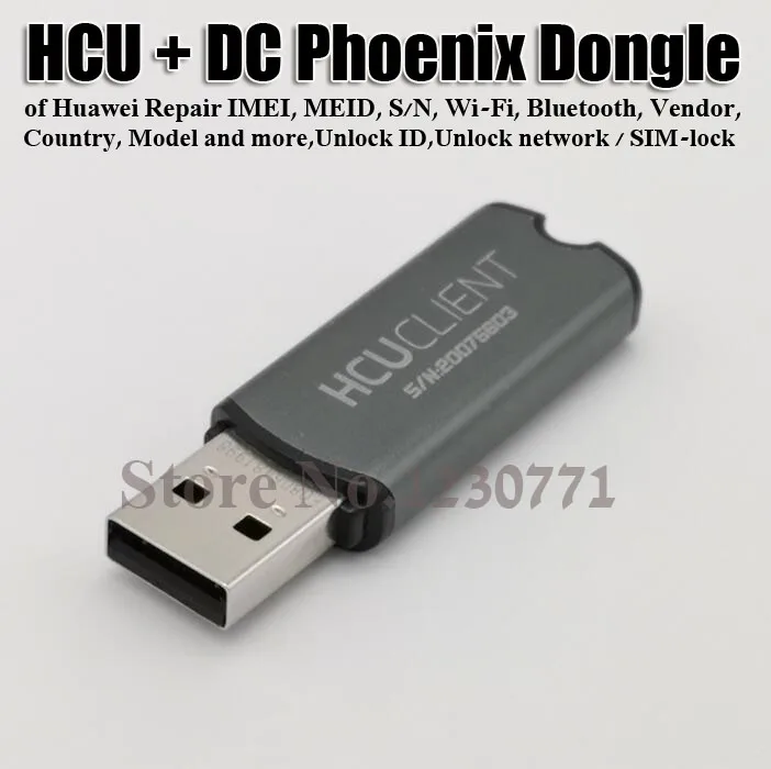 

2019 HCU Dongle HCU + DC Phoenix Dongle Universal for Huawei Repair Tool Repair IMEI, MEID, S/N, Wi-Fi, Bluetooth, Vendor