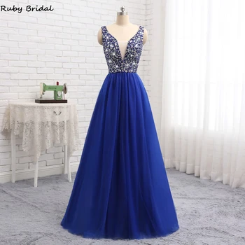 Ruby Bridal 2019 New Vestido De Noite Long A-line Evening Dresses With Straps Sexy V-Back Beaded Party Gown PW930
Ruby Bridal 2019 New Vestido De Noite Long A-line Evening Dresses With Straps Sexy V-Back Beaded Party Gown PW930