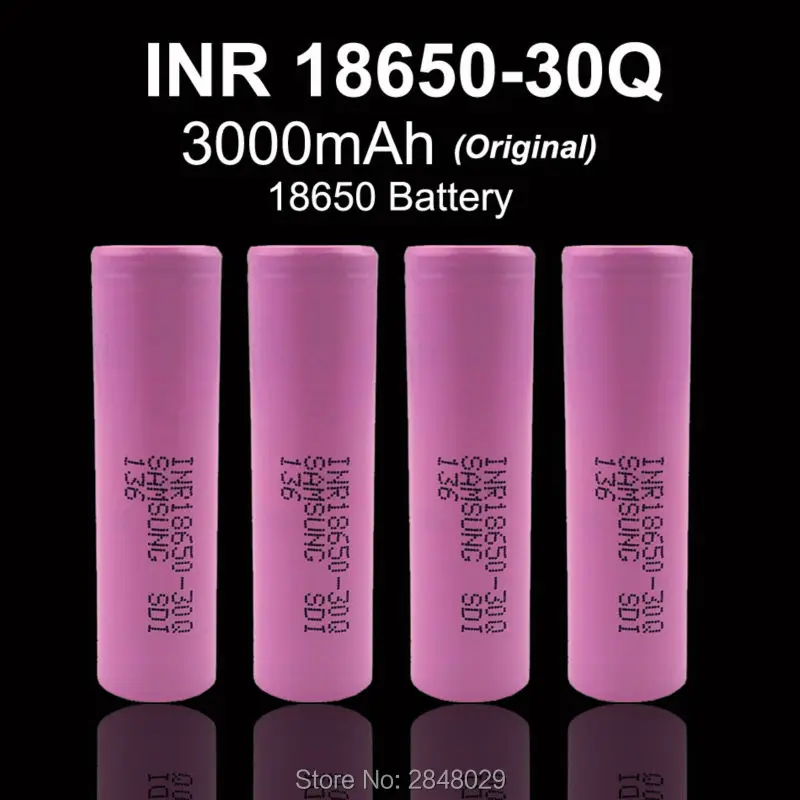 5 PC. New original for Samsung SDI INR18650-30Q 3000 mAh 18650 rechargeable lithium battery 15A discharge power is used for elec
5 PC. New original for Samsung SDI INR18650-30Q 3000 mAh 18650 rechargeable lithium battery 15A discharge power is used for elec