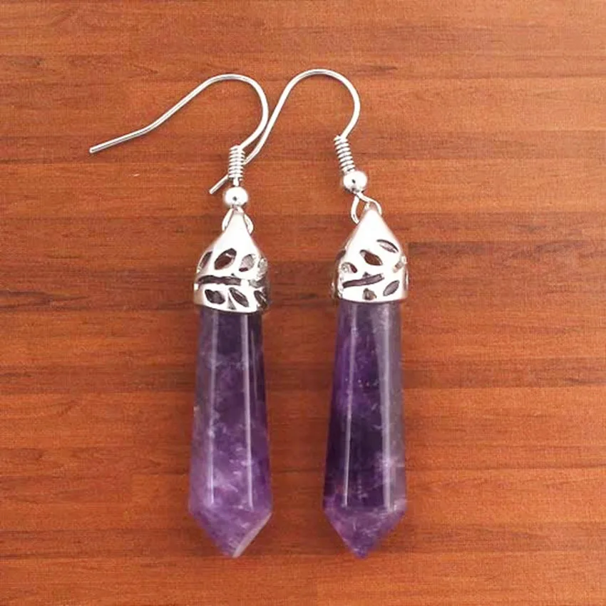 Trendy-beads Silver Plated Natural Purple Amethysts Small Hexagon Prism Drop Earrings For Anniversary Jewelry
Trendy-beads Silver Plated Natural Purple Amethysts Small Hexagon Prism Drop Earrings For Anniversary Jewelry