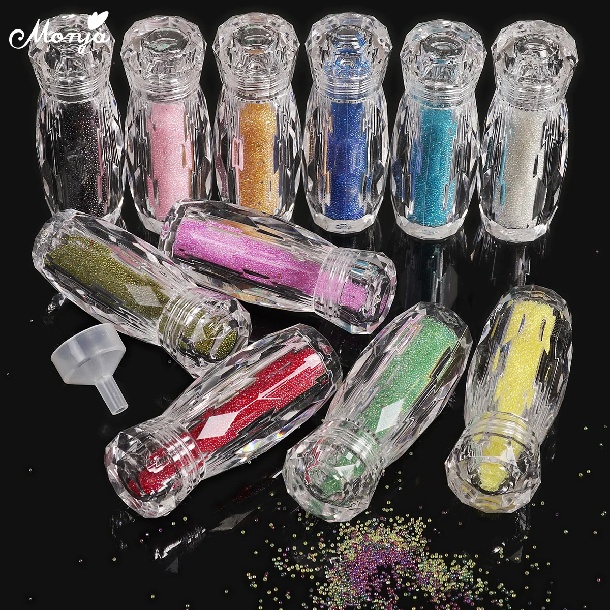 Monja 11Colors 1 Bottle +1 Funnel Nail Art Mini Caviar Beads 3D DIY Charm Rhinestones Ball Decoration Accessories
Monja 11Colors 1 Bottle +1 Funnel Nail Art Mini Caviar Beads 3D DIY Charm Rhinestones Ball Decoration Accessories